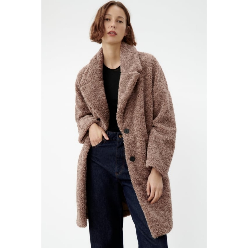 Zara textured teddy jacket - Picture 6 of 17